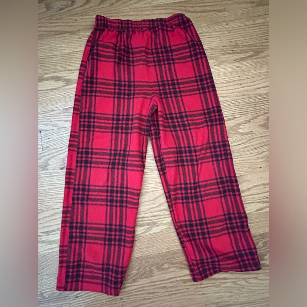 Flannel pajama bottoms, kids M